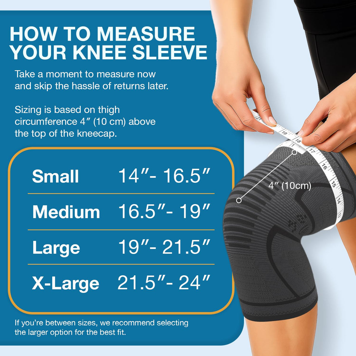 UFlex Athletics Knee Brace for Men and Women Knee Compression Sleeve Support for Arthritis Joint Pain Relief, Workout, Swelling, Sports, Circulation, Running, Recovery Support for ACL & Meniscus Tear Large Black