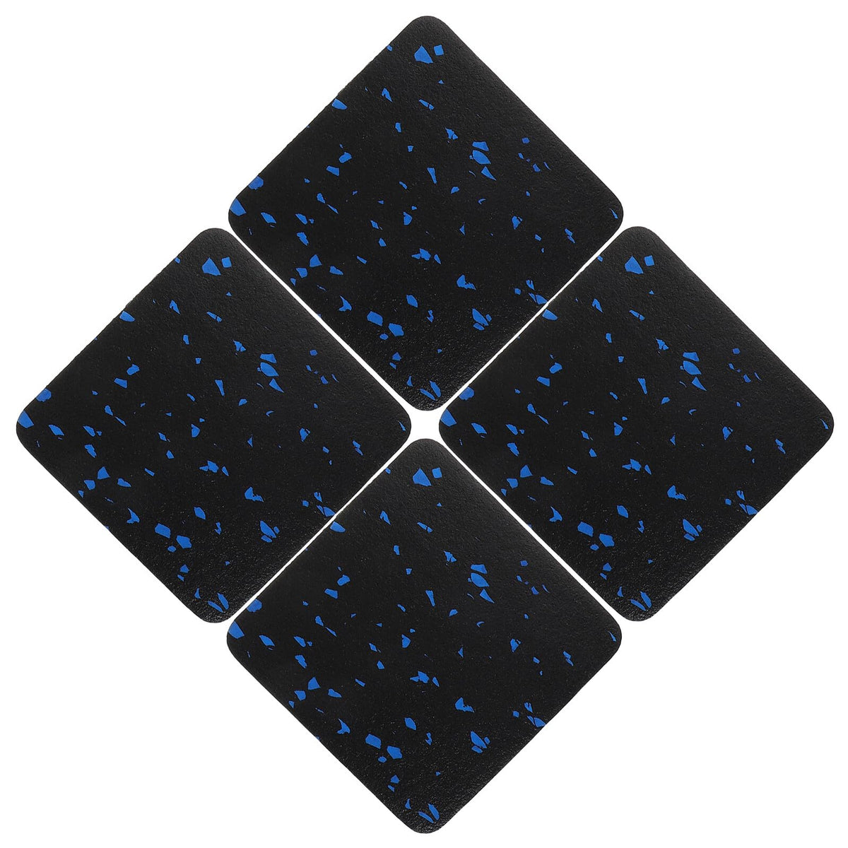 HOODANCOS 4pcs Anti Vibration Treadmill Mat Non-Slip Shock Absorbing Fitness Equipment Mat Thick Noise Reduction Floor Protector for Home Gym Exercise