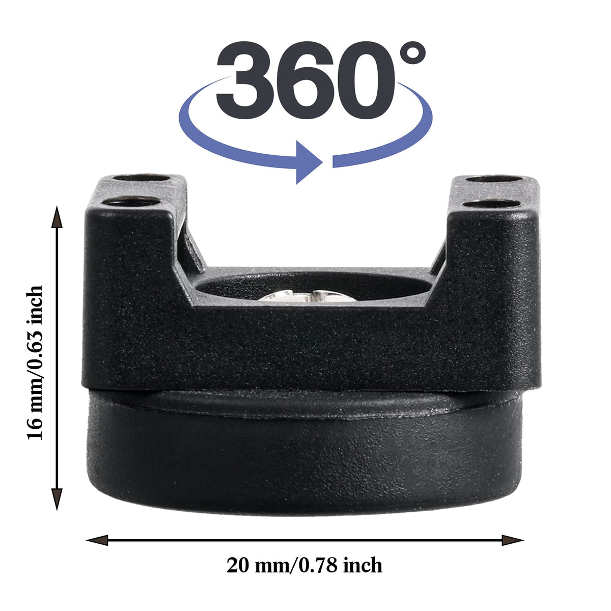 Yookeer 120 Pieces Magnetic Zip Tie Mount Multipurpose Cable Holder Magnets Magnetic Wire Management Bases with Heavy Duty Zip, Mount Nylon Cable Ties in Total (22 mm)