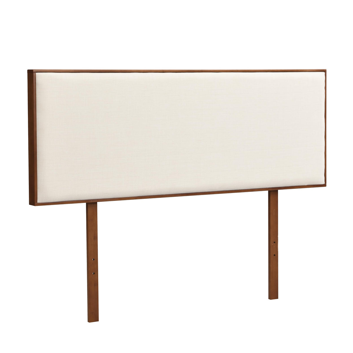 Merax King Size Bamboo Upholstered Adjustable Headboard with 3 Height, Easy Assembly, Brown+Beige
