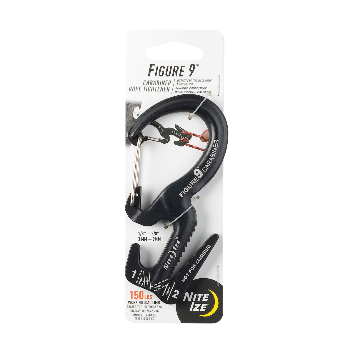 Nite Ize Carabiner Clip/Rope Tightener, 4-1/2 In.