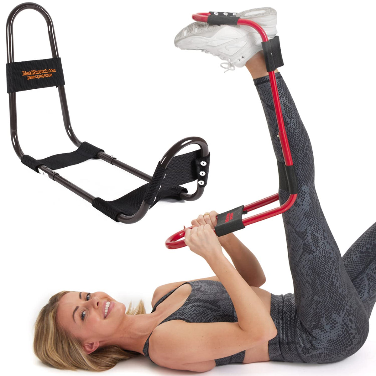 IdealStretch - Original Patented – Hamstring Stretcher, Lower Back Stretcher, Hip Stretcher, & Calf Stretcher - Pain Relief & Leg Stretcher