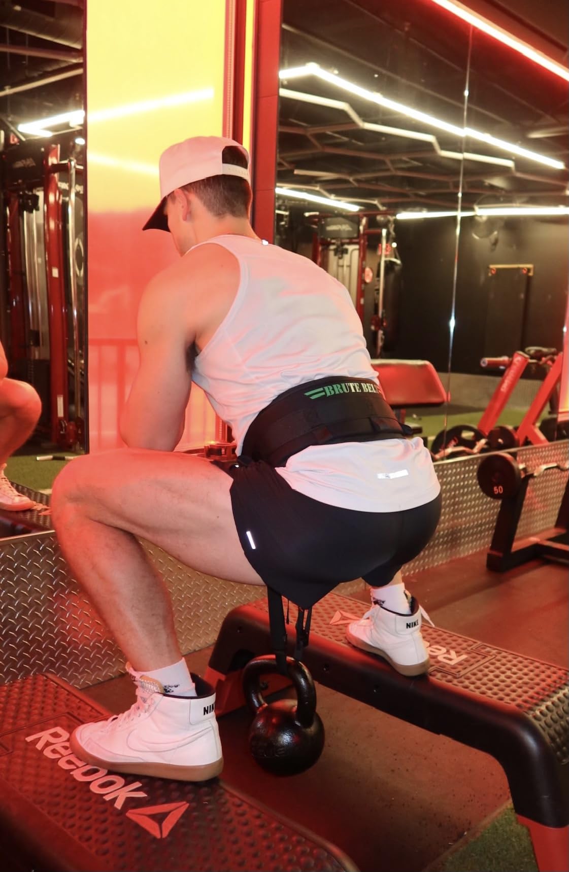 Brute Belt – The Ultimate Nylon Dip, Pull-Up and Squat Belt for Strength Training (Black, Small)