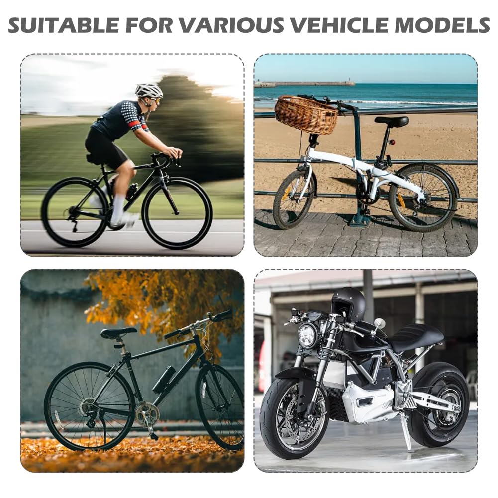 1 Pair Mini Bike Foot Pegs, Universal Foot Rest, Aluminium Alloy Non-Slip Bike Pegs, Folding Rear Pedals for Mountain Bike, Folding Bicycle (Black)