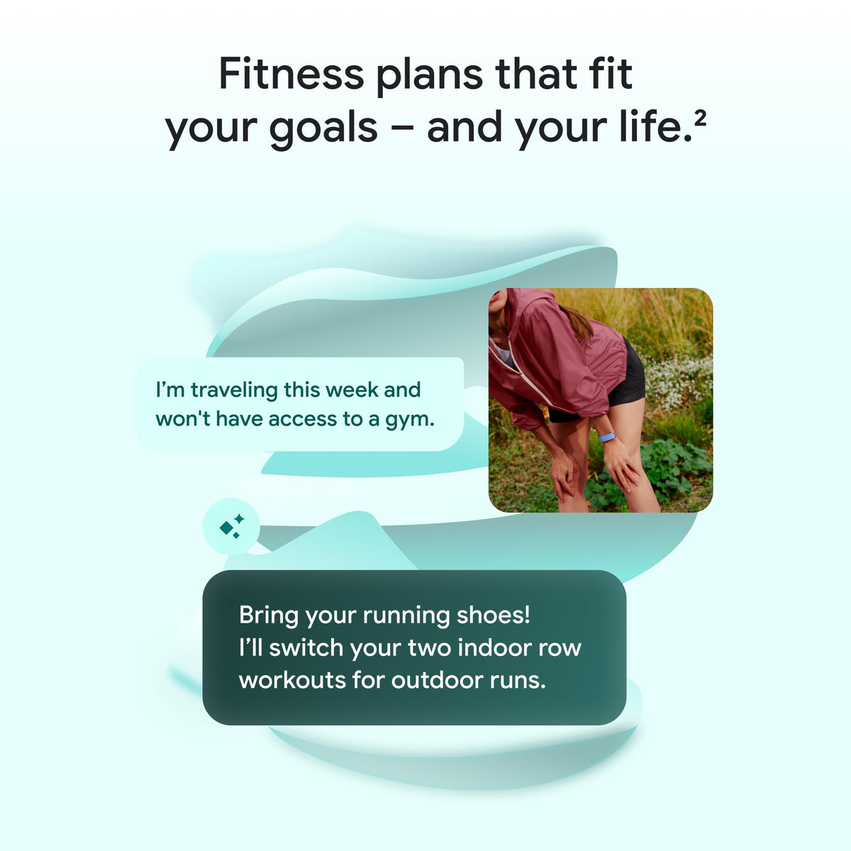 Google Fitbit Air - Screenless Activity Tracker with Fitness, Heart Rate, and Sleep Tracking - Personalized AI-Powered Coaching - Up to 7 Days’ Battery Life - Works with iOS and Android - Obsidian