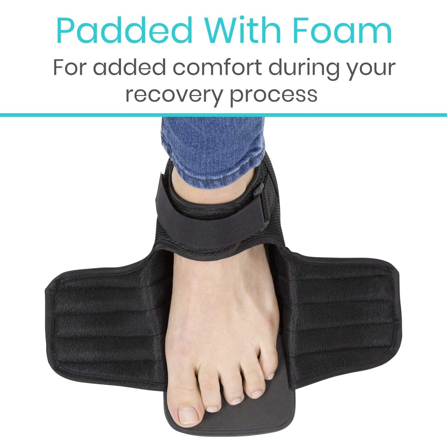 Vive Wedge Post-Op Shoe - Offloading Boot for Heel or Ankle Pain - Medical Foot Recovery for Bone or Soft Tissue Surgery, Fracture, Plantar Fasciitis, Ulcerations, Feet (Large)
