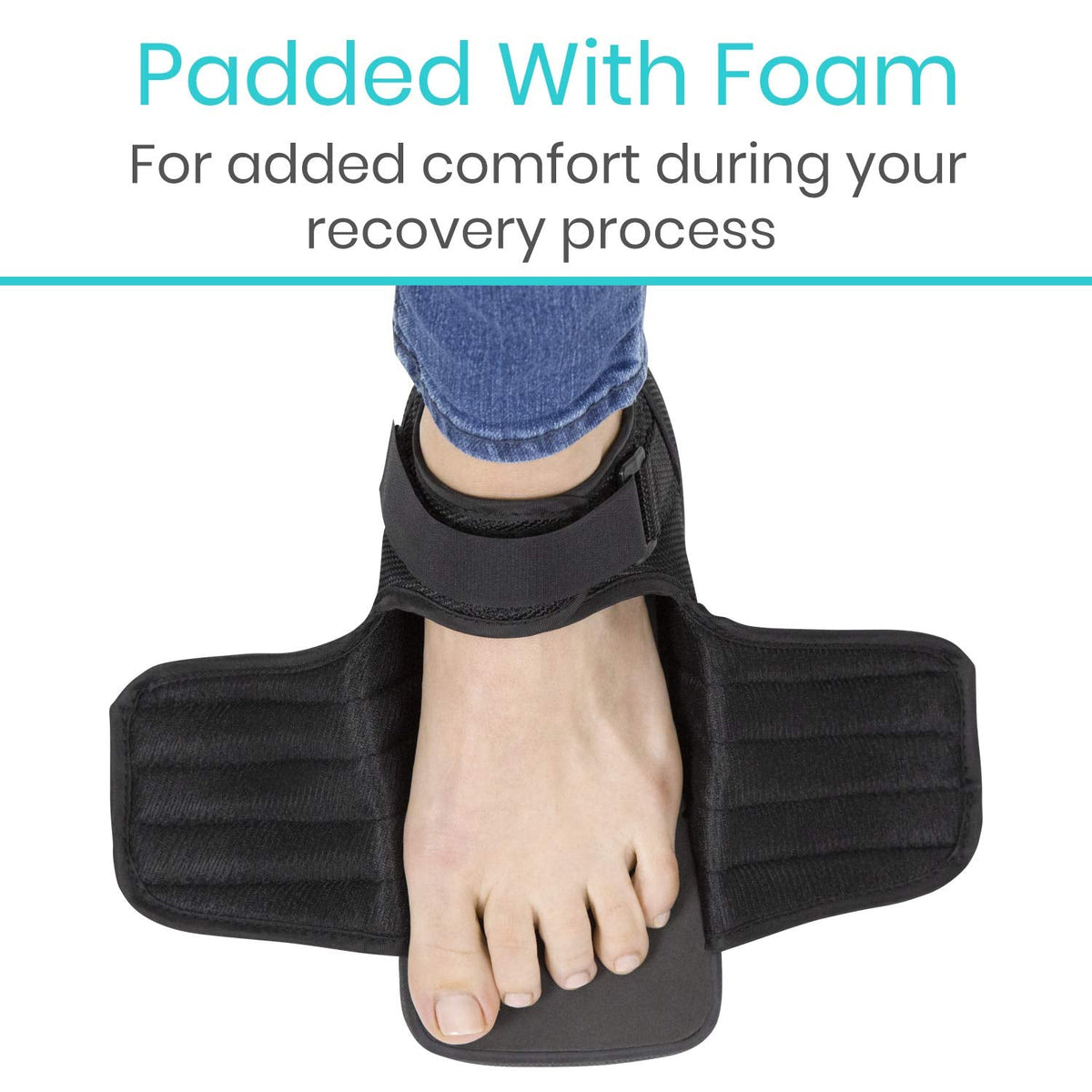 Vive Wedge Post-Op Shoe - Offloading Boot for Heel or Ankle Pain - Medical Foot Recovery for Bone or Soft Tissue Surgery, Fracture, Plantar Fasciitis, Ulcerations, Feet (Medium)
