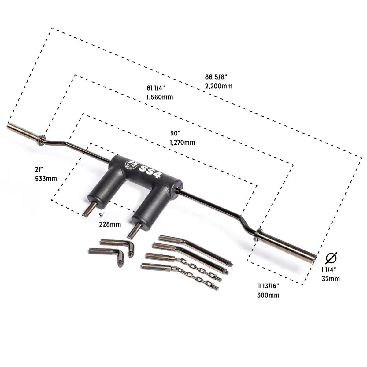 Safety Squat Bar [Bells of Steel] Safety Squat Barbell 4.0, Black Titanized Sleeve and Shaft Coating, Premium Padded Barbell Pad, 45.6lb, 1500lb Weight Capacity