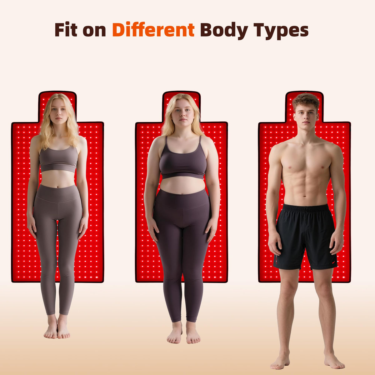Red Light Therapy Mat for Body 42"x16", 480 LEDs Infrared Light Therapy Pad with Dual Wavelengths 660nm & 850nm for Back Shoulder Abdomen Area, Pulse Modes, Timer & Intensity Control