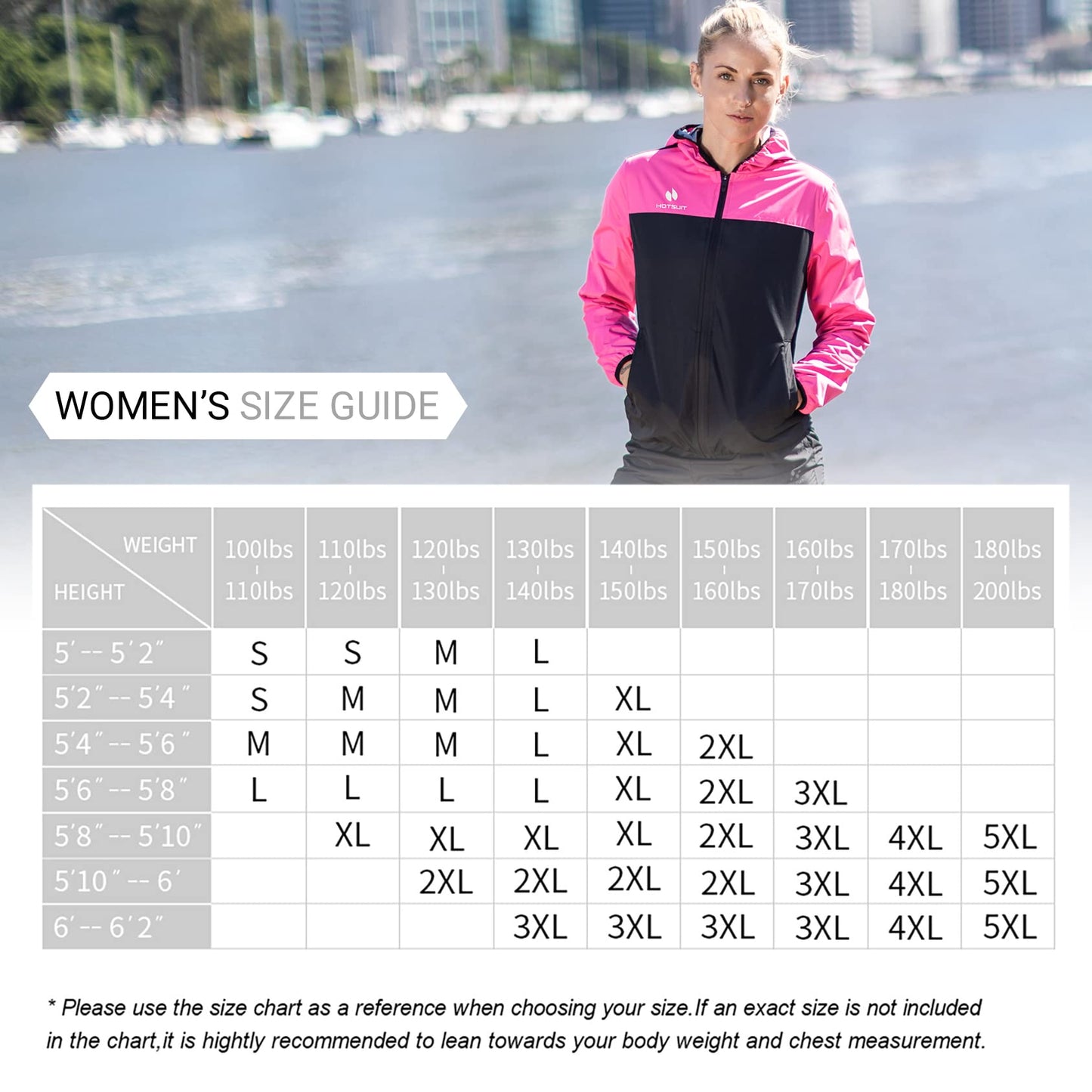 HOTSUIT Sauna Jacket for Women Weight Loss Sauna Suit Sweat Suits Anti Rip for Gym Workout Exercise