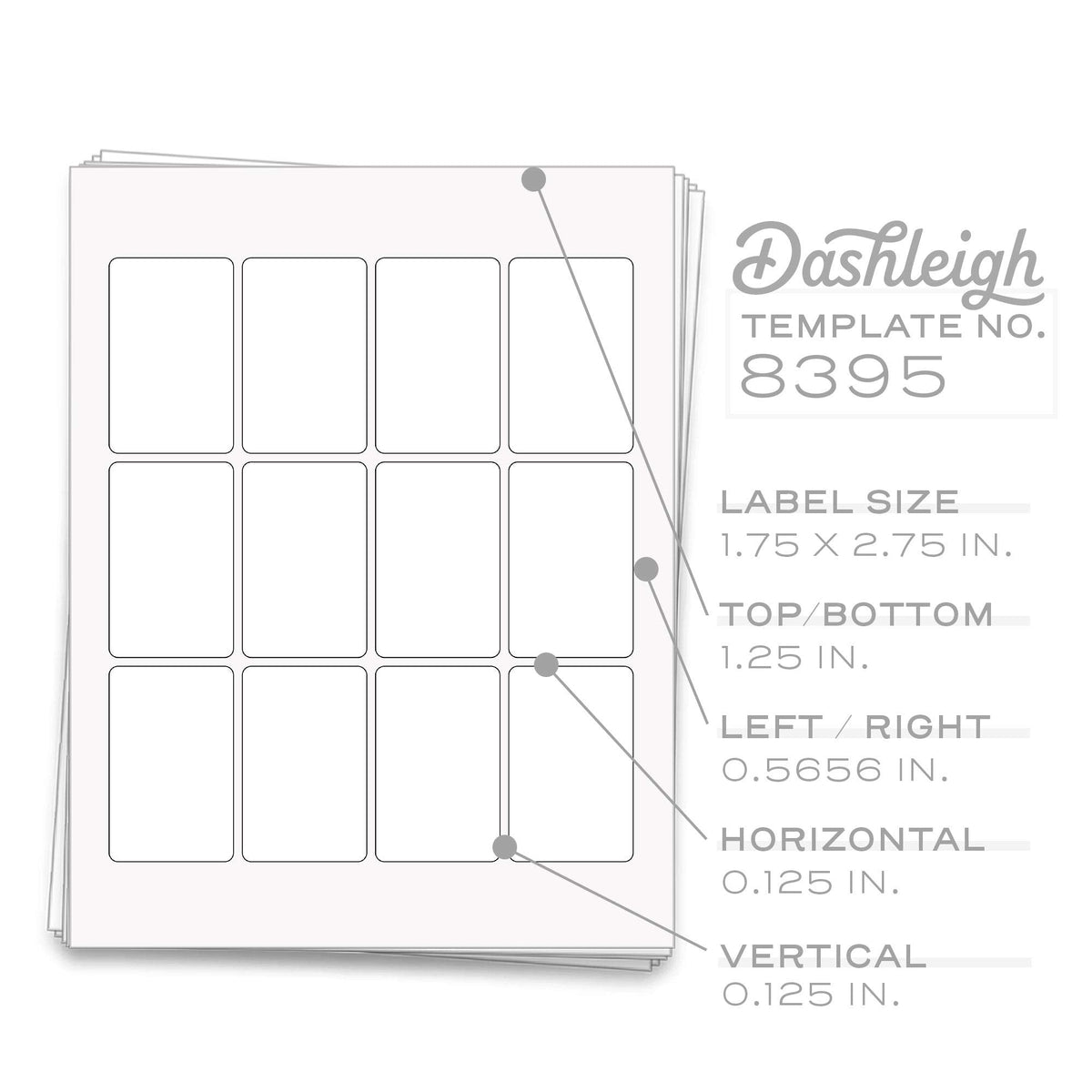 120 Waterproof Jar Labels for 4oz Containers - 1.75x2.75” Printable Adhesive Stickers for Candles, Cosmetics & Small Business Products