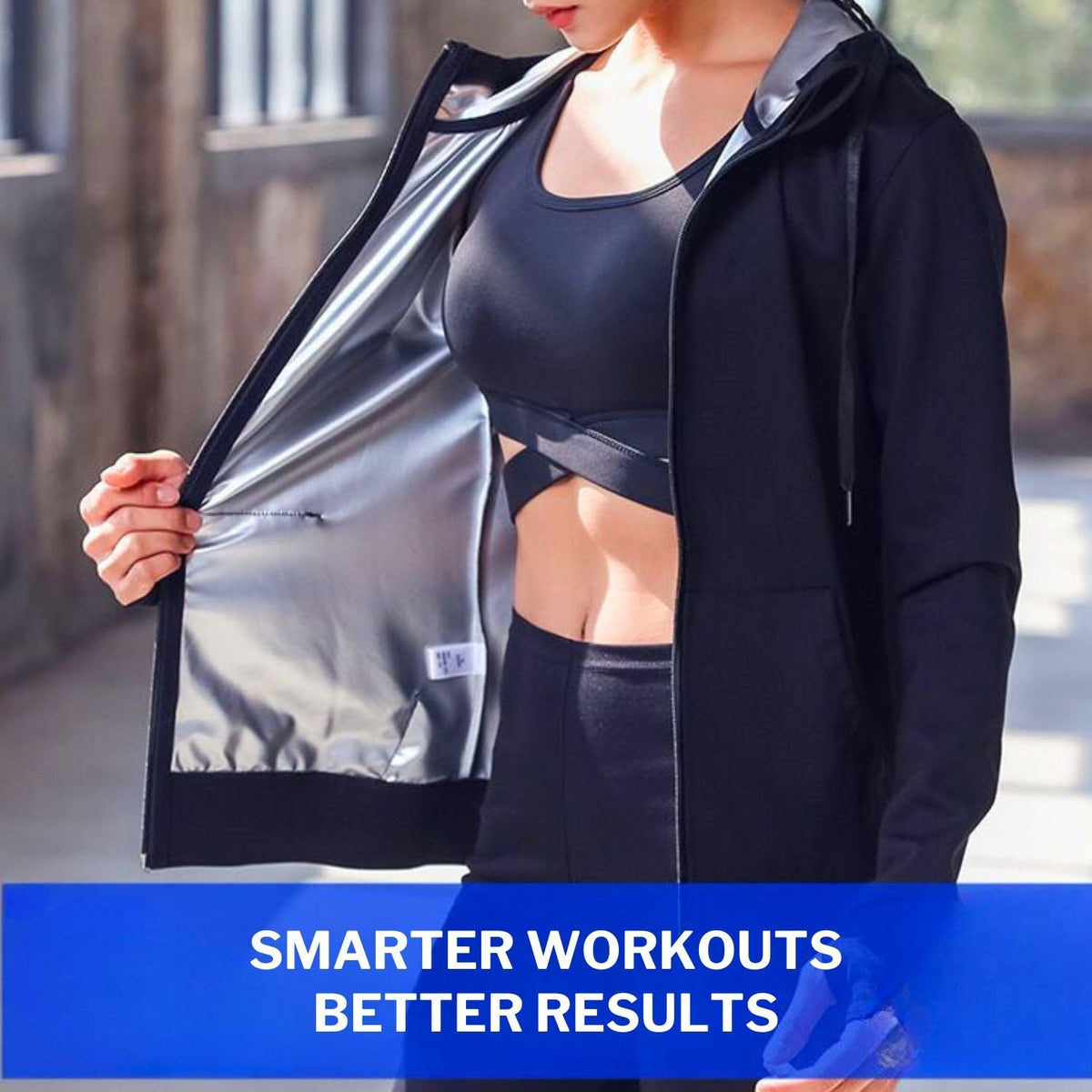 Sauna Jacket Top Weight Loss Sweat Suit Shirt Workout Exercise Women Girls