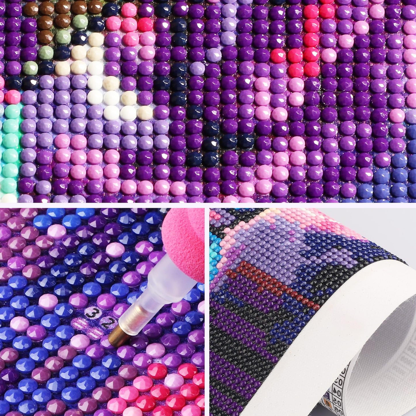 SENQAO 4 Pack Dragon Diamond Painting Kits for Adults, Dragon Diamond Art Kits for Adults Beginners, DIY Full Drill Round Diamond Dots, Home Wall Decor 12x12 Inch