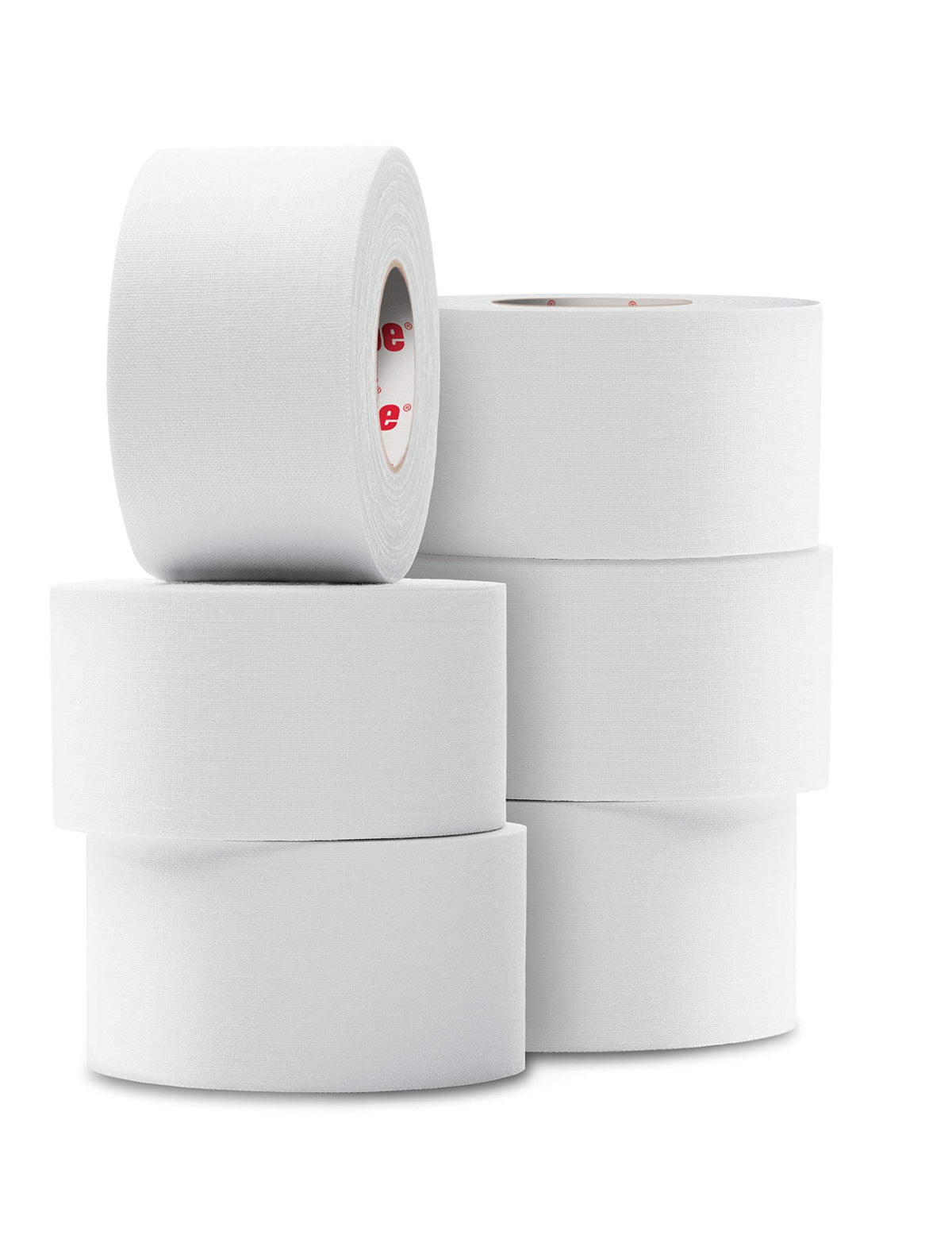 MUELLER Sports Medicine MTape Rolls To Go, Quality Athletic Tape, Easy to Tear for Fast & Effective Taping, 1.5" x 10 Yards Per Roll, 6 Rolls, White