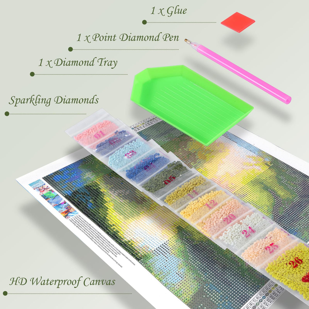 New Year Gift Cute Rat and Food Diamond Painting for Adults, 5D Diamond Art Kit Rat, Full Gem Painting Crafts for Adults, DIY Wall Decor Crafts Gem Art for Christmas Valentine's Day 12x16 inch
