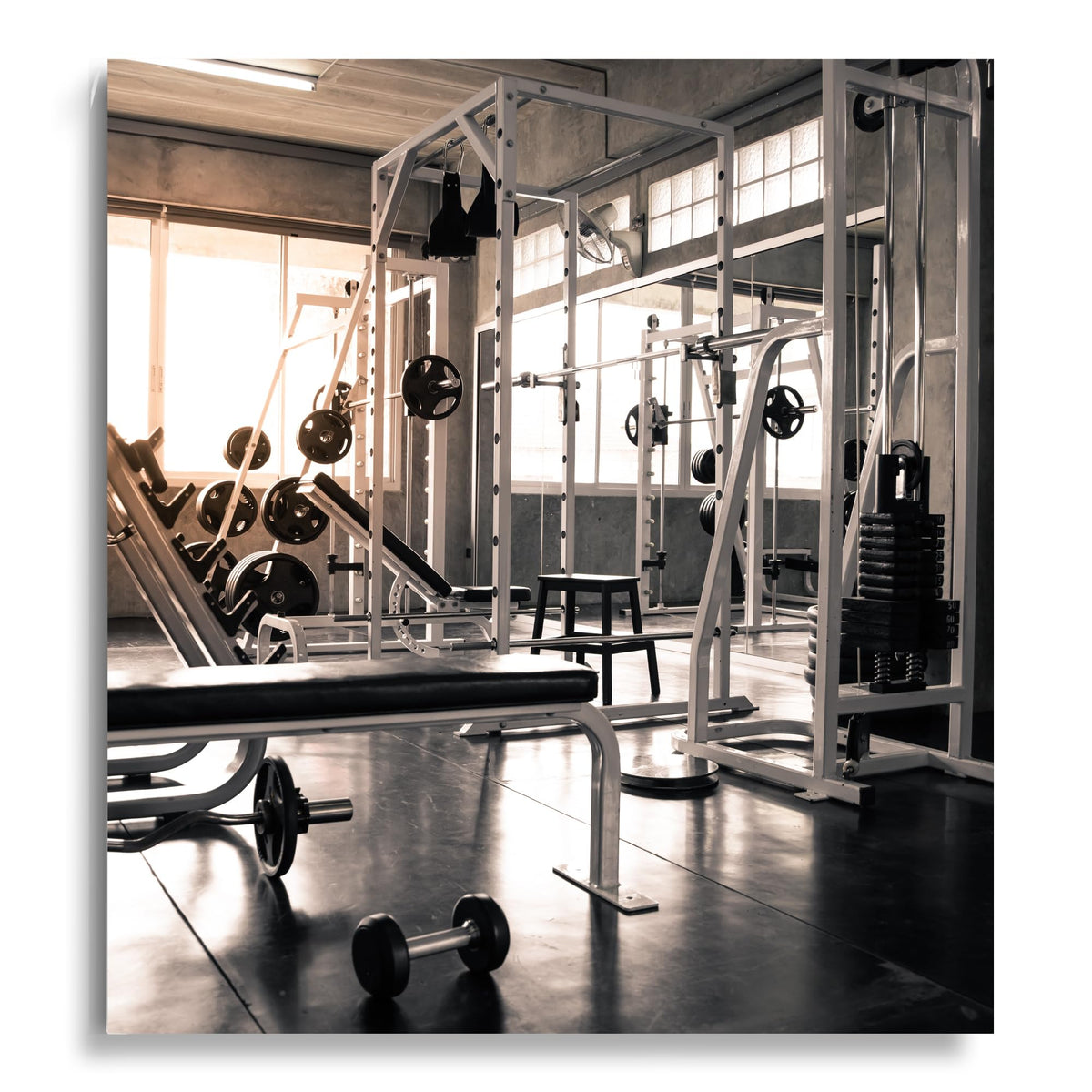 Dulles Glass Shatter-Resistant Home Gym Mirror – 36" x 72" – Wall Mount Kit Included – Commercial Grade Safety Full-Length Exercise, Dance, Yoga & Martial Arts Mirror