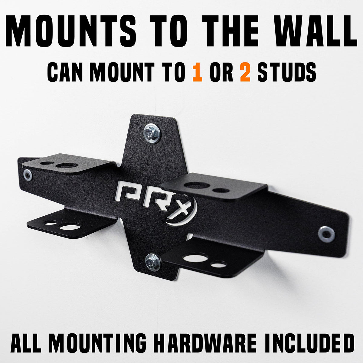 PRx Performance Squat Rack Spotter Arm Pairs, Fits Profile ONE 2x3 with 5/8" Hole & PRO 3x3 with 1" Holes in Upright Squat Racks, USA Made, (Spotter Arm Storage)