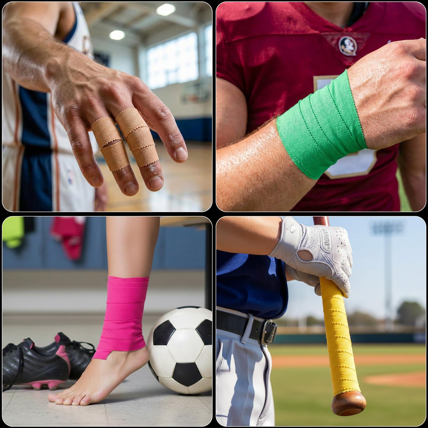 Cannon Sports Premium Athletic Tape - 1.5” x 45 Feet Per Roll - Easy Tear, No Sticky Residue, Very Strong, Hypoallergenic and Latex Free- Ideal for Sprains, Strains, First Aid – 1 Roll (Natural)