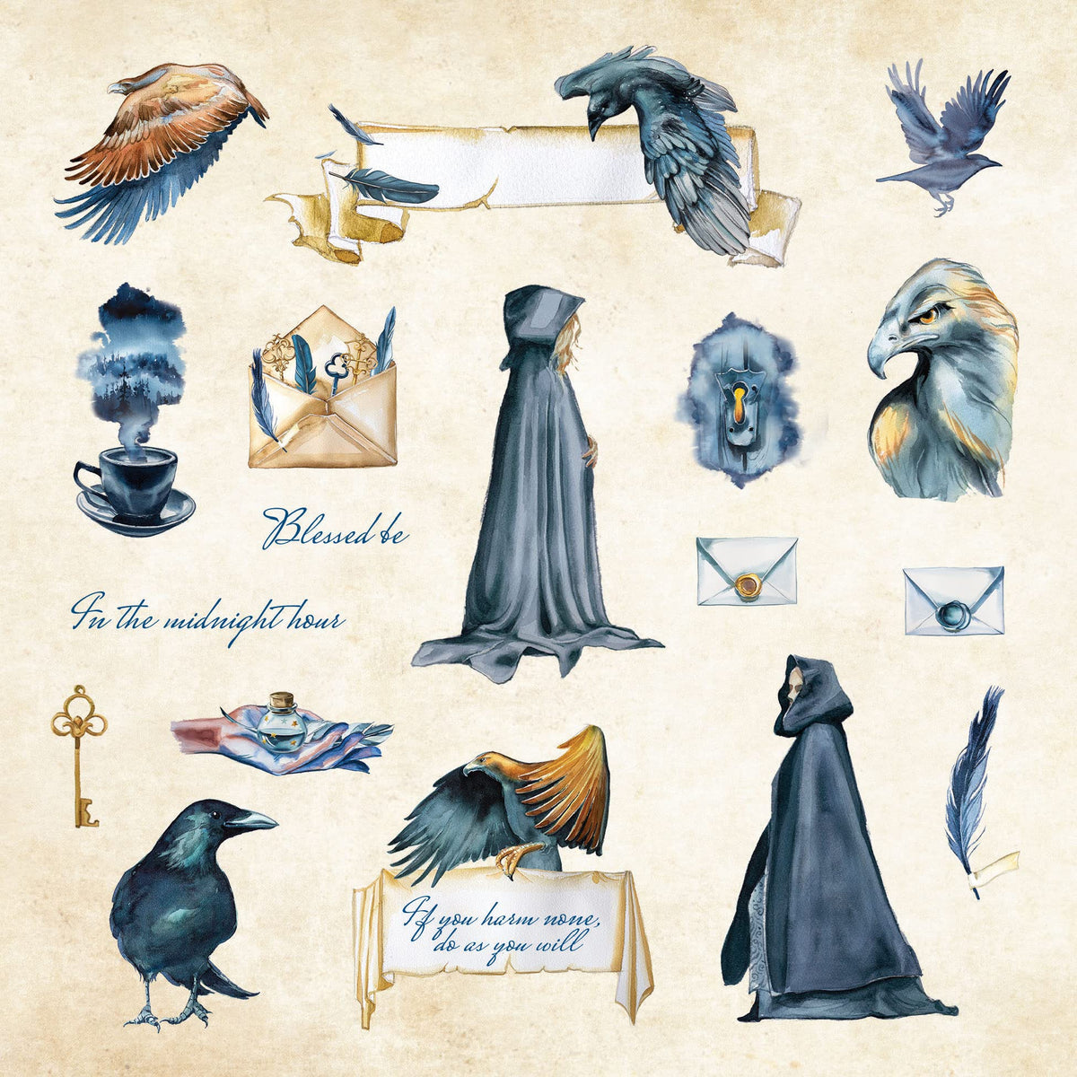 Mystical Ephemera! An Enchanting Vintage Sticker Book (over 900 stickers)