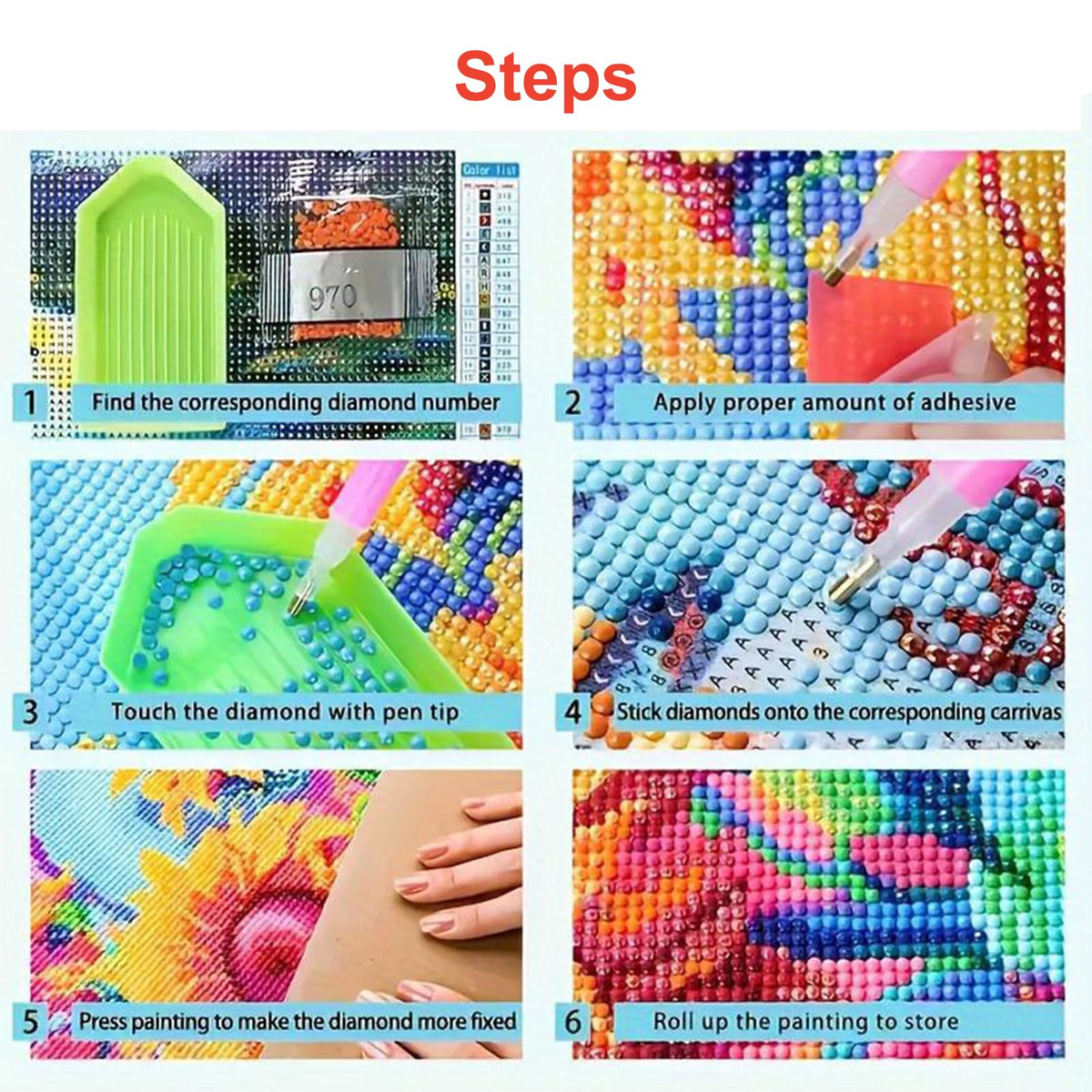 Lvmuu Large Diamond Art Kits for Adults American Flag Eagle, 5D DIY Full Square Drill Diamonds Painting Sets for New Beginners Paint By Numbers Art Craft Home Decor 16x16in