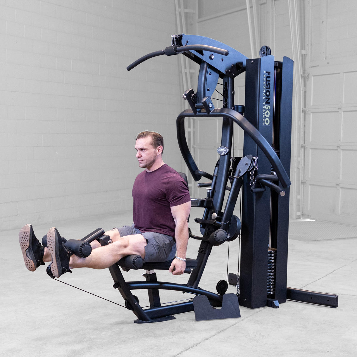 Body-Solid (F500/2) Multi-Station with 210lb Weight Stack Home Gym Machine, Arm & Leg Strength Training Functional Exercise Workout Station for Weight Lifting and Bodybuilding