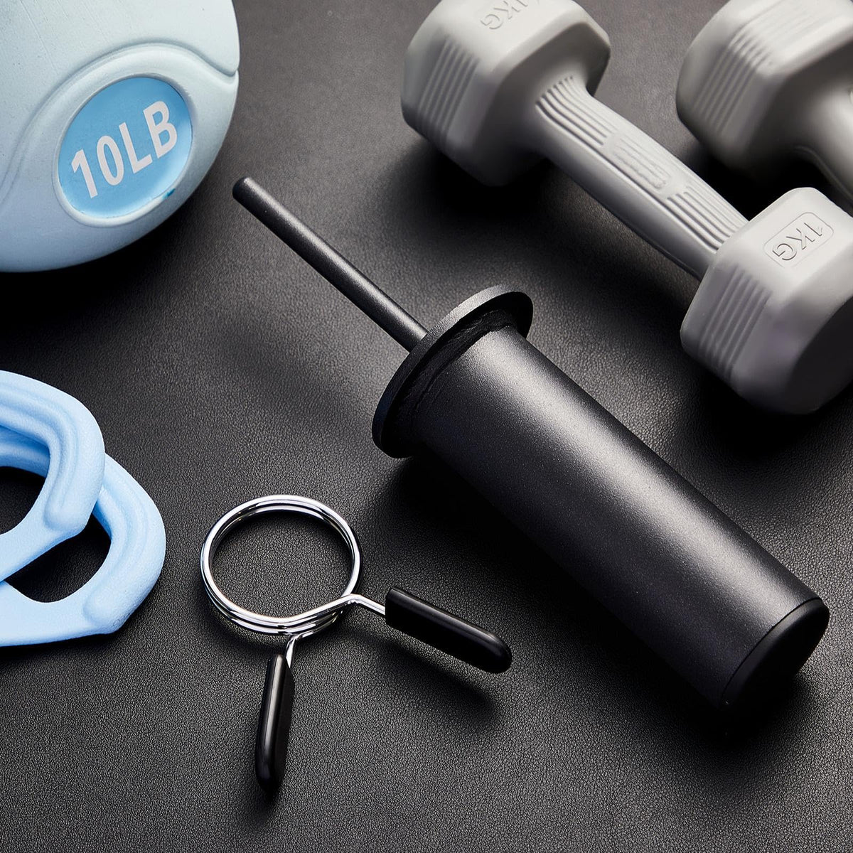 Lasnten Weight Stack Pin Extender, Gym Pin with Spring Clip Collar for 2 Inch Weight Plate Cable Strength Exercise Machine, Commercial and Home Gym
