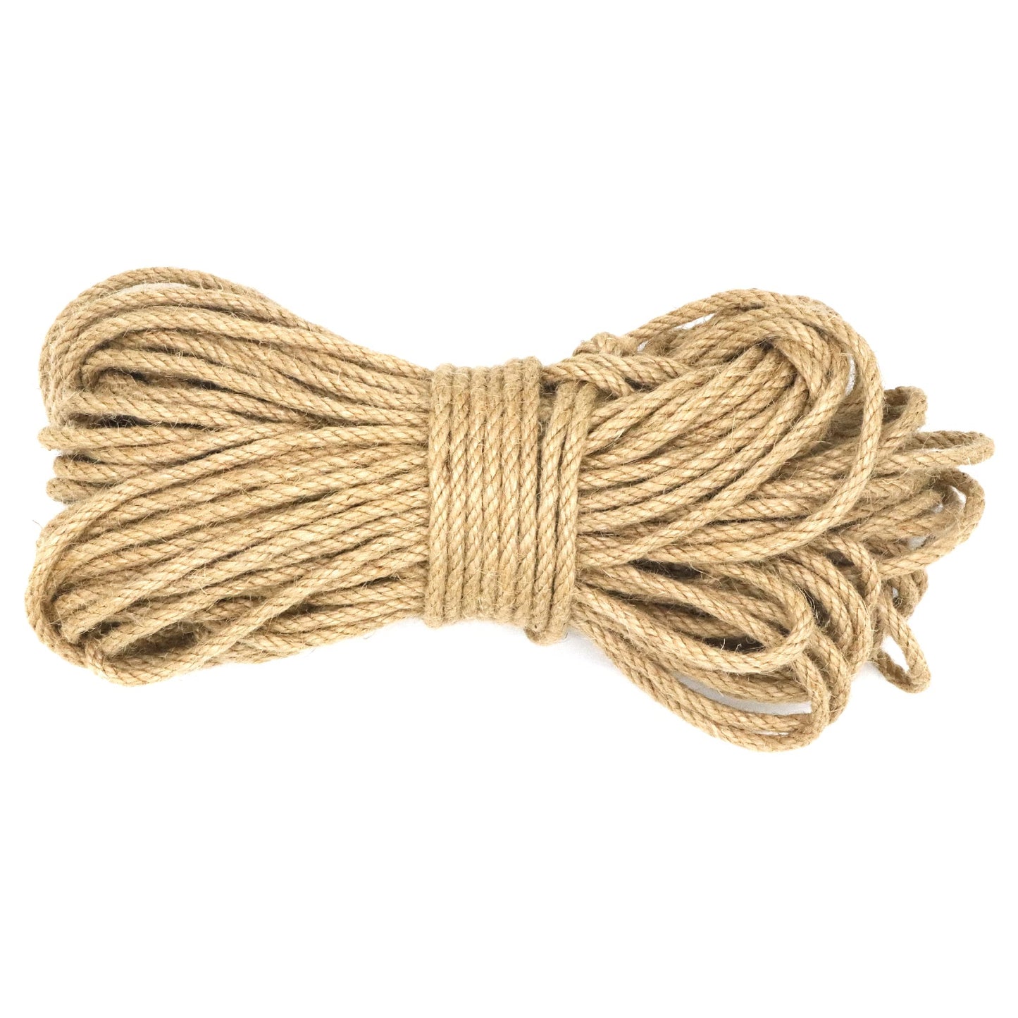 IMROPE 5mm x 300 Feet Natural Jute Rope, Twine for Gardening Tomato Climbing Plant Tie Floristry Crafts Gift Wrapping Packing Decor