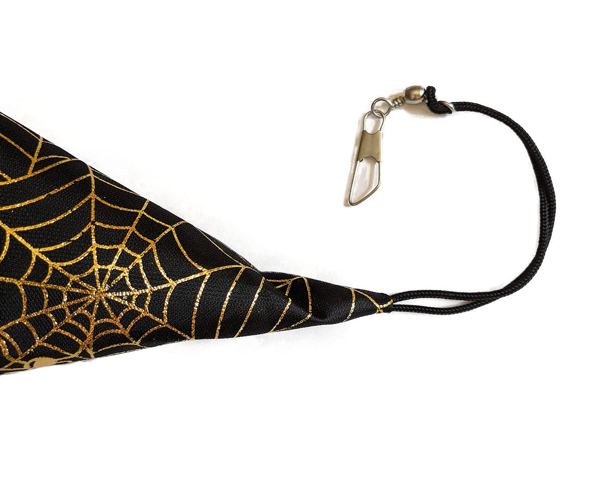 Madrona Brands Halloween Spider Web Witch Hat Windsock | Durable Outdoor Hanging Wind Decoration | Yard, Patio, Lawn | 48 Inch