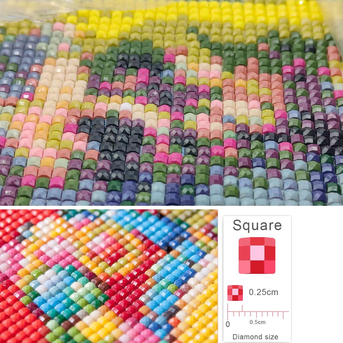 5D Butterfly Diamond Art Kits for Adults, Full Square Drill Fantasy Animal DIY Diamonds Painting Set Paint By Numbers, Shiny Beads Art Craft 12x12in for New Beginners Home Decoration