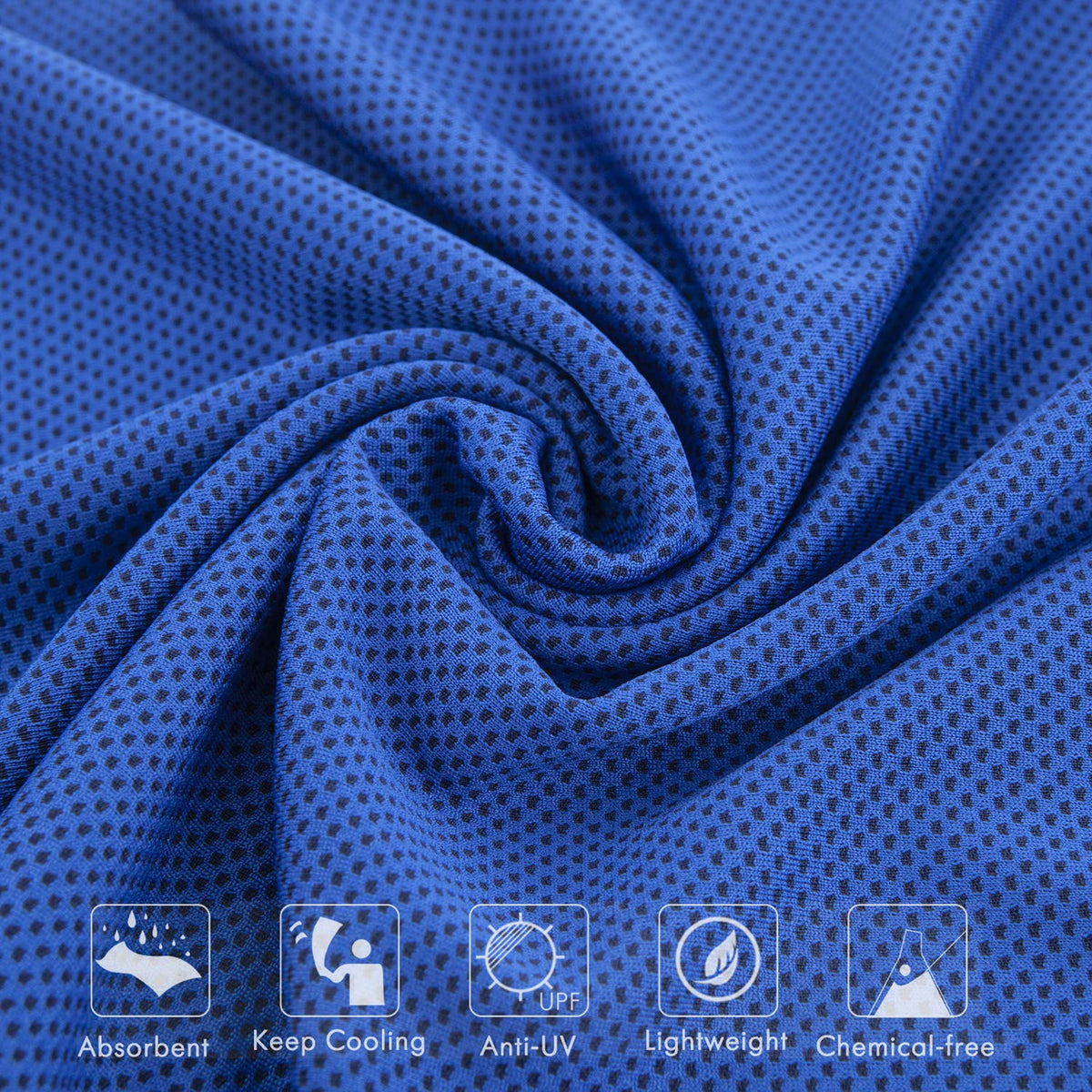 Cooling Towels (4 Pack) 40"x12" - Ice Towel for Neck & Face, Soft Microfiber Chilly Towel, Instant Cooling Relief for Sports, Gym, Yoga, Running, Golf, Camping & Outdoor Activities