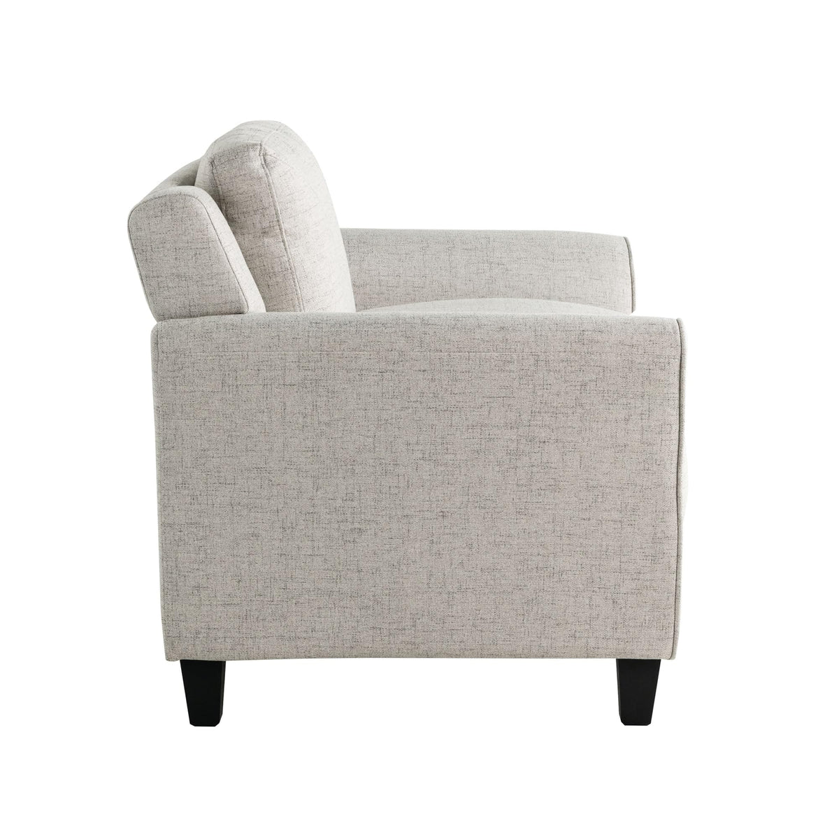 Studio Living Harrington 35.4" Arm Chair, Transitional Modern, Pocket Coil Comfort, Easy Assembly, Woven Fabric, Beige