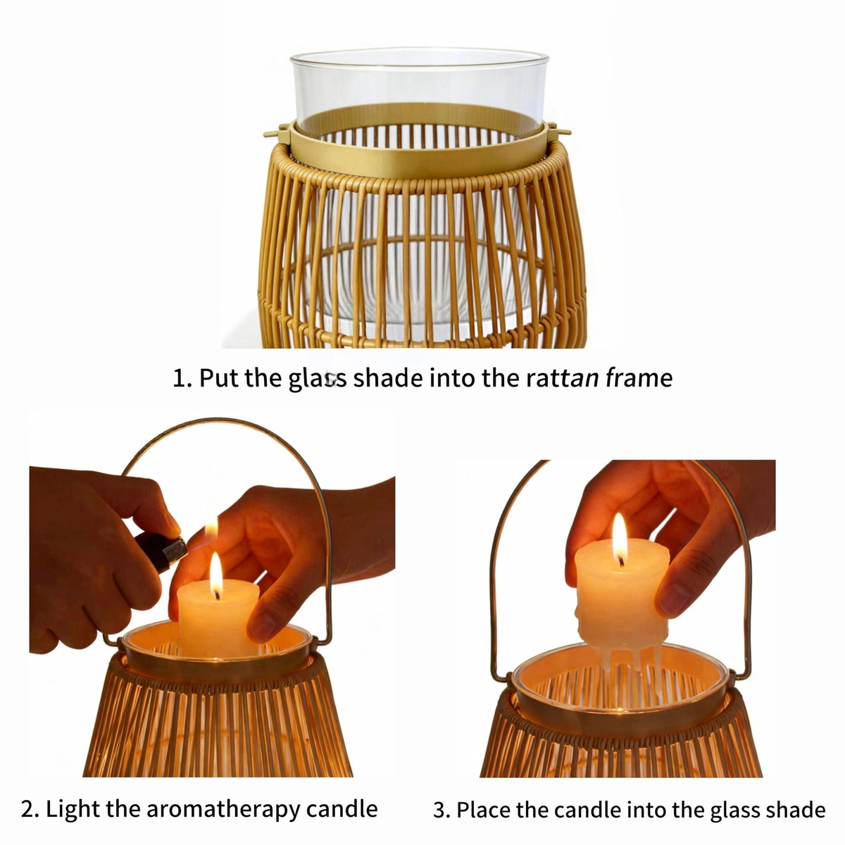 Decorative Lantern 2 Pack Dark Brown Candle Holder Candles Holders Rustic Black Metal Hanging Lanterns Decor for Outdoor Wedding Farmhouse Home
