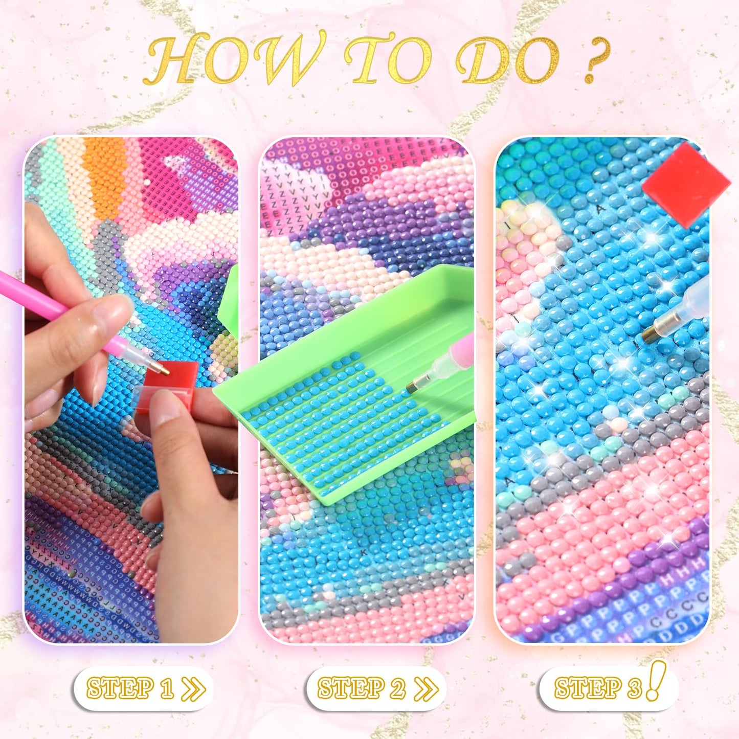 Psychedelic Eyes DIY Diamond Painting Kits for Adults, 5D Diamond Art Painting Wall Home Decor 12x16 Inch