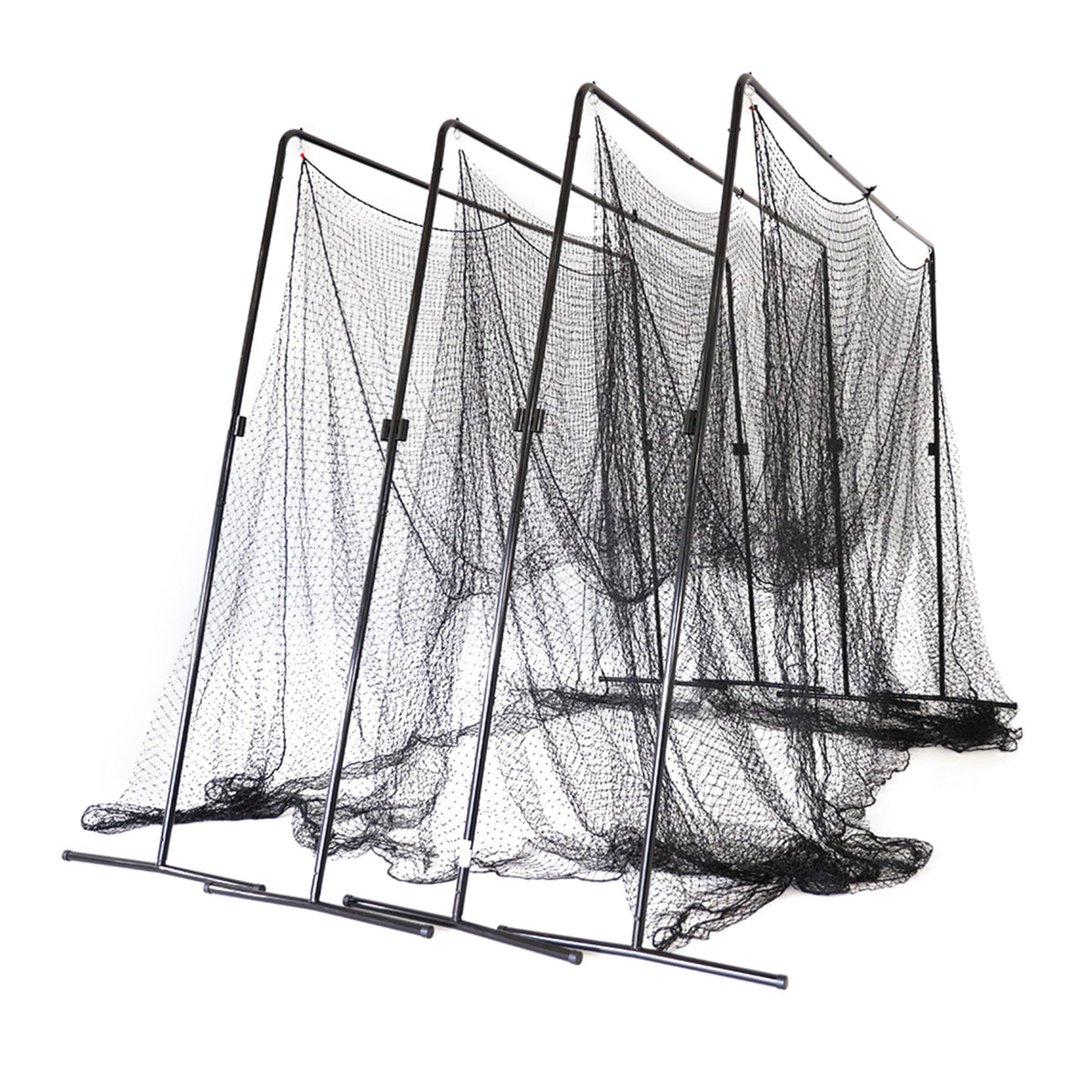 Skywalker Sports 40 Foot Competitive Batting Cages for Backyard or Indoor Baseball and Softball Collapsible Black Frame and Net