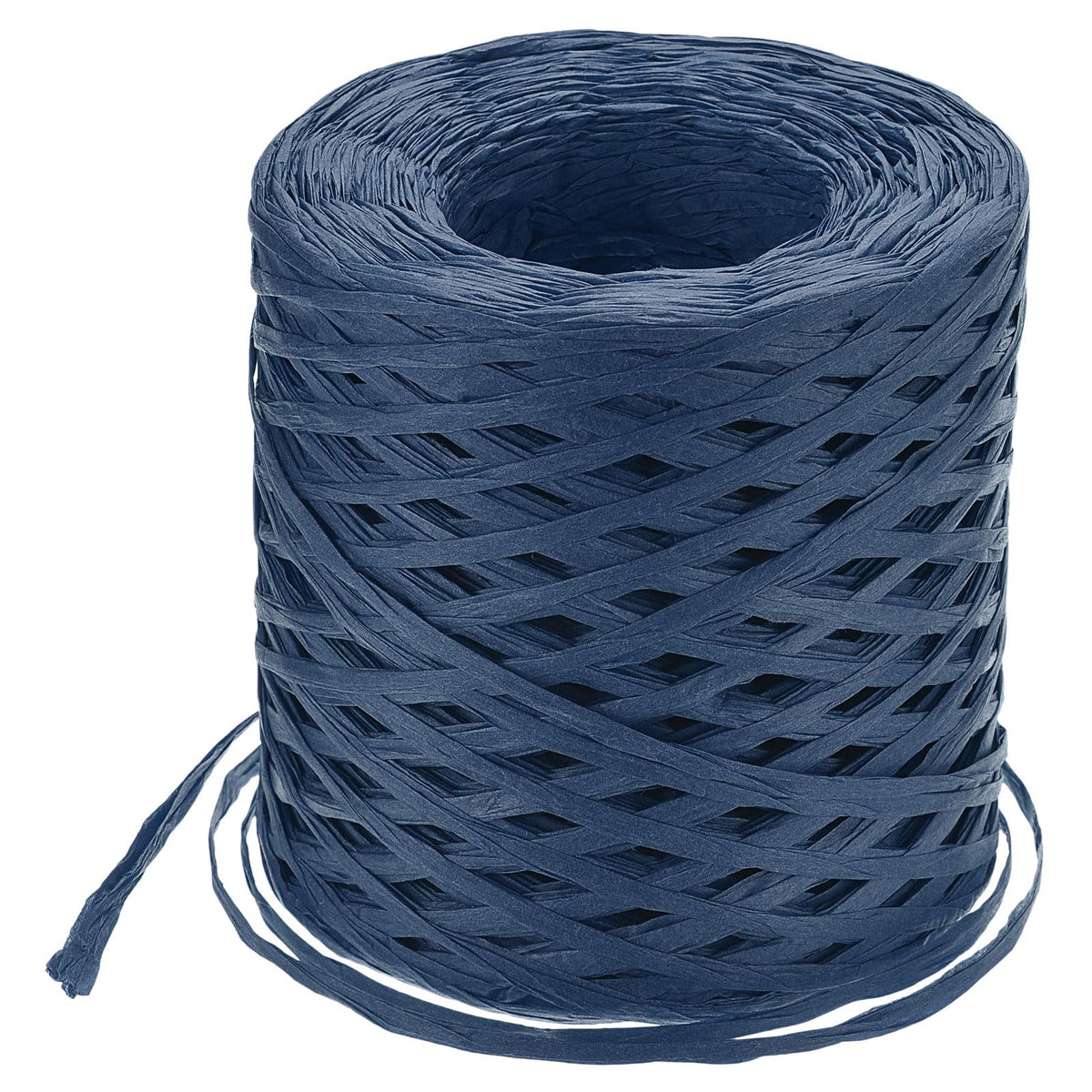 uxcell Raffia Paper Craft Ribbon, 1/4 Inch 218 Yards Raffia Twine String Packing Paper Twine for Christmas Wrapping DIY Craft, Navy Blue