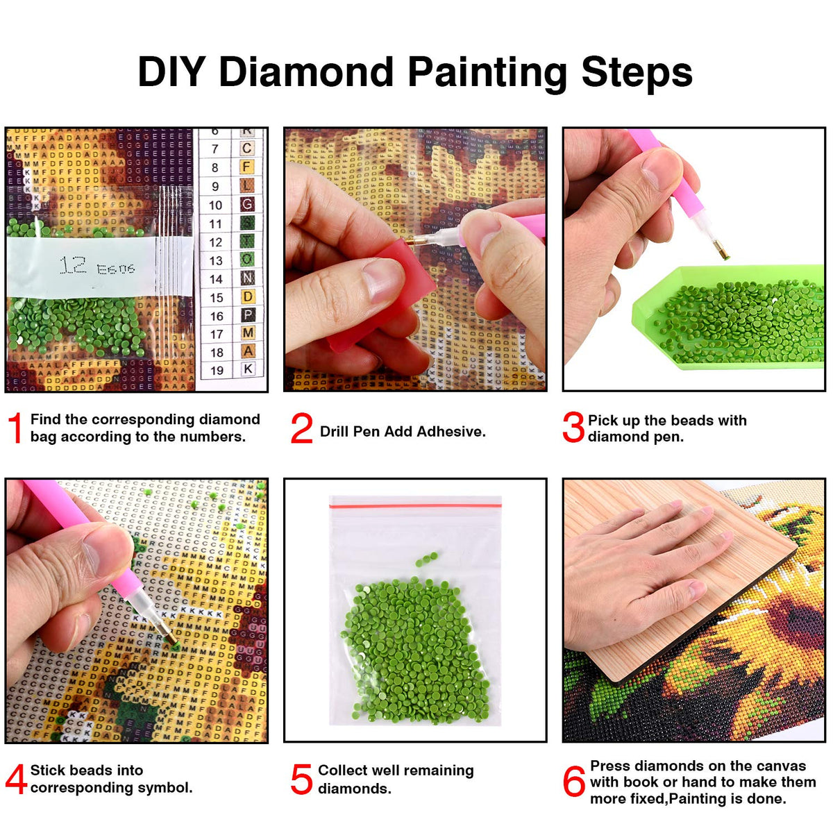 KTHOFCY 5D DIY Diamond Painting Kits for Adults Kids, Butterfly Stained Glass Full Drill Embroidery Cross Stitch Crystal Rhinestone Paintings Pictures Arts Wall Decor Painting Dots Kits 11.8X11.8 in