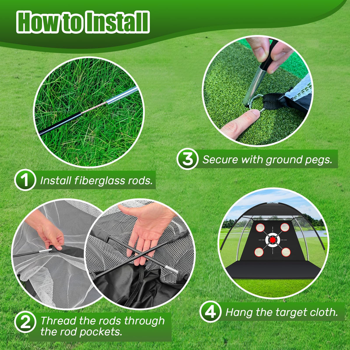 MFNMFN Golf Net with Practice Mat,Golf Hitting Aid Nets 10x7FT for Backyard Driving Chipping Training Swing,Gifts for Men Dad Him and Golfer