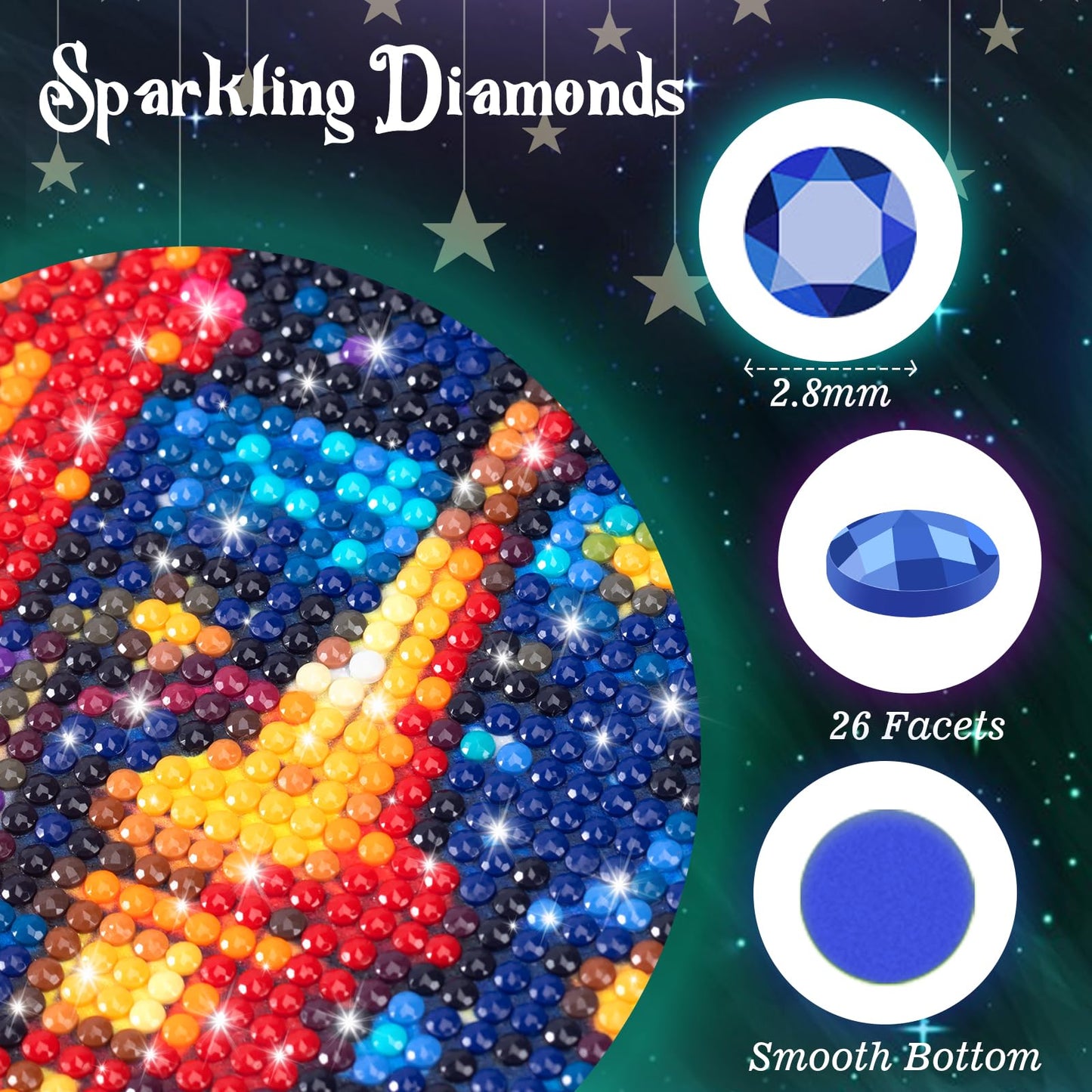 EATUKYIC DIY Baseball Diamond Painting, The Handsome Baseball Player Paint by Numbers for Beginners, Full Round Diamond Art Kits for Room Decor Living Room Decor 12x16 inch