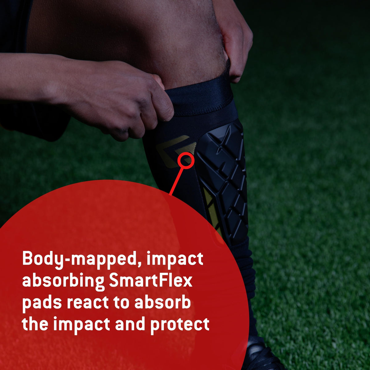 G-Form Pro-S Elite X Shin Guard, Matte Black, Adult Large