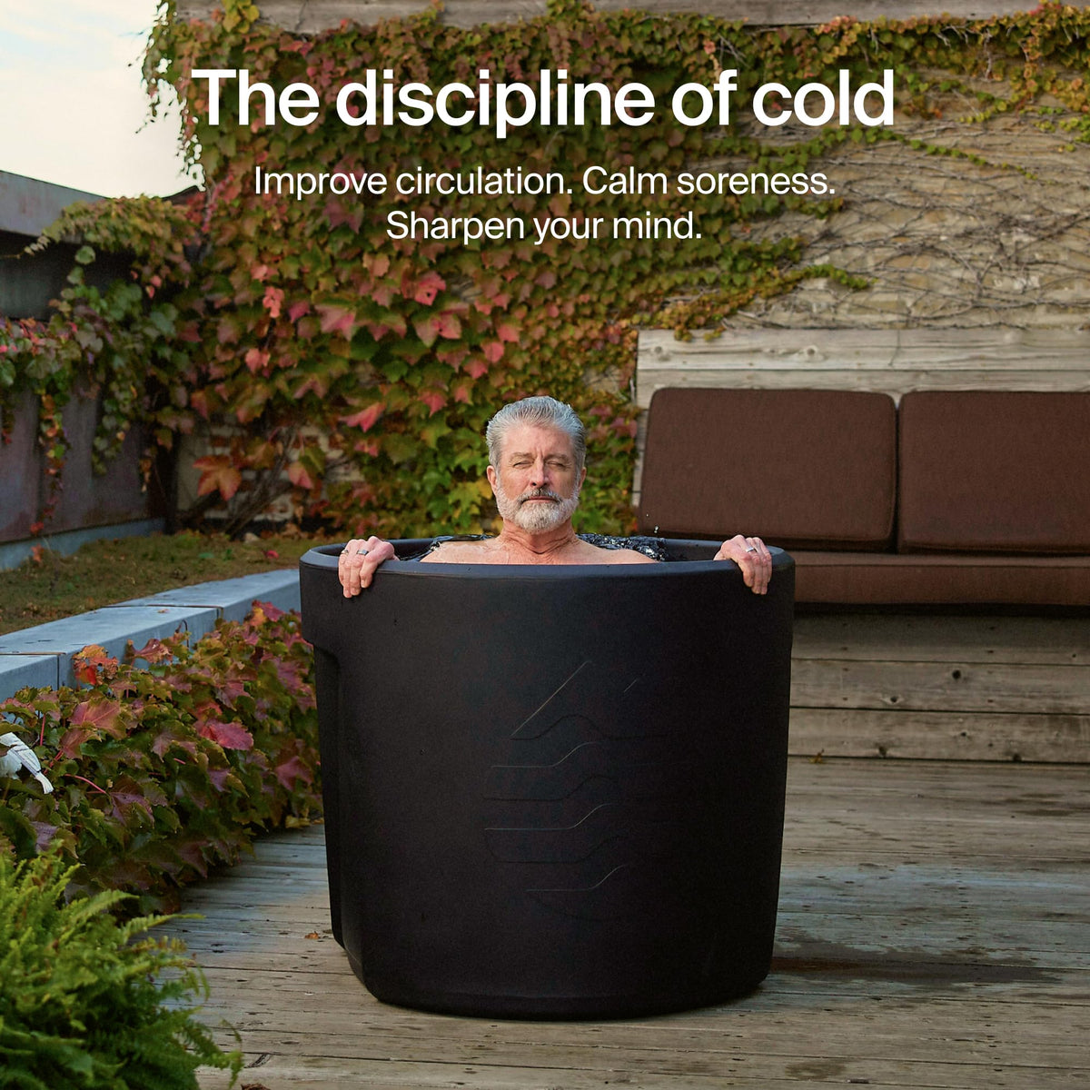 Ice Barrel 300 Cold Plunge Tub with Maintenance equipment – Portable Ice Bath Barrel with Water Treatment, Water Thermometer, Cleaning Soap, Cleaning Brush & Mesh Net for Cold Therapy