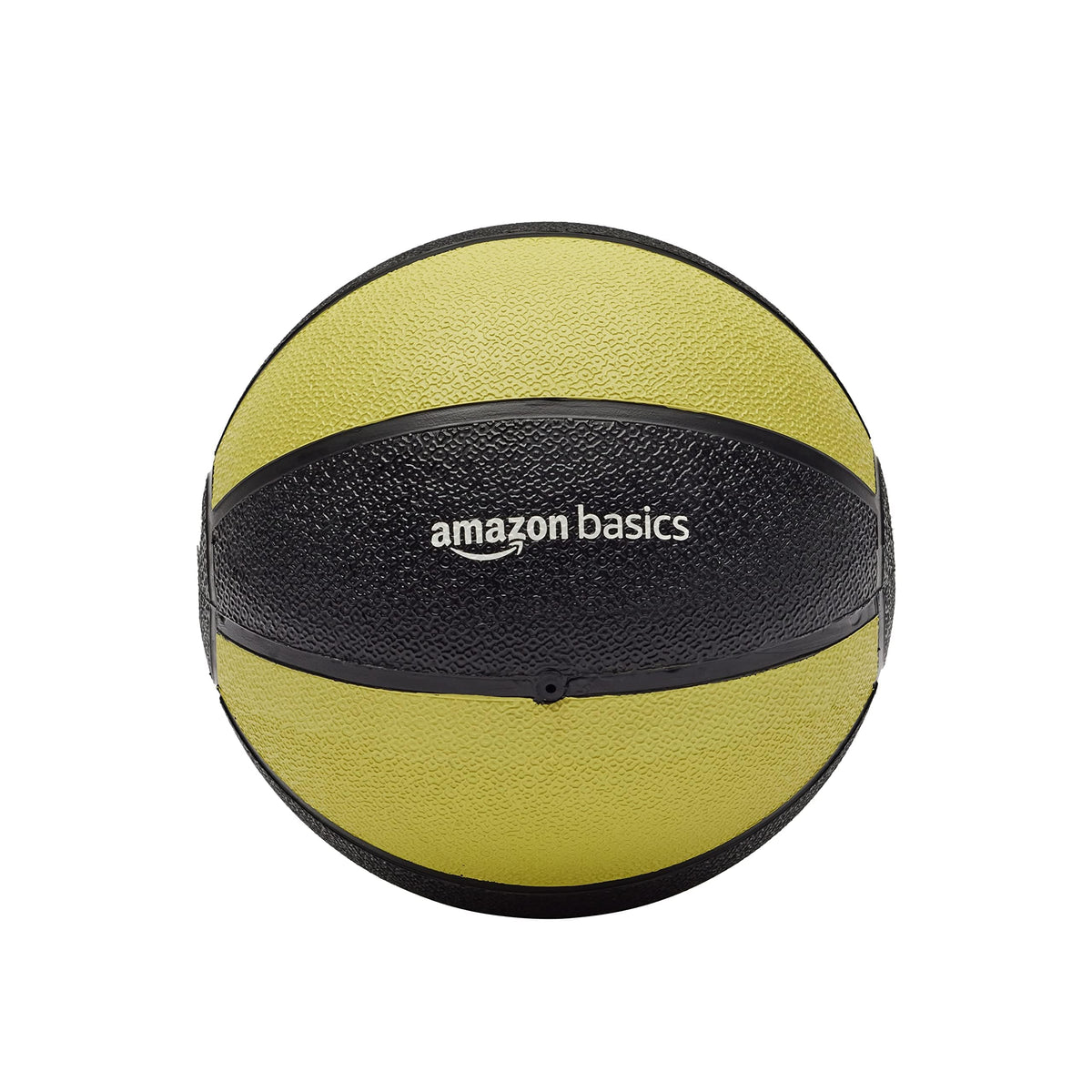 Amazon Basics Weighted Medicine Ball for Core Strength, Strength Training, Full-Body Workouts and Balance Exercises, 6 Pounds, Yellow/Black
