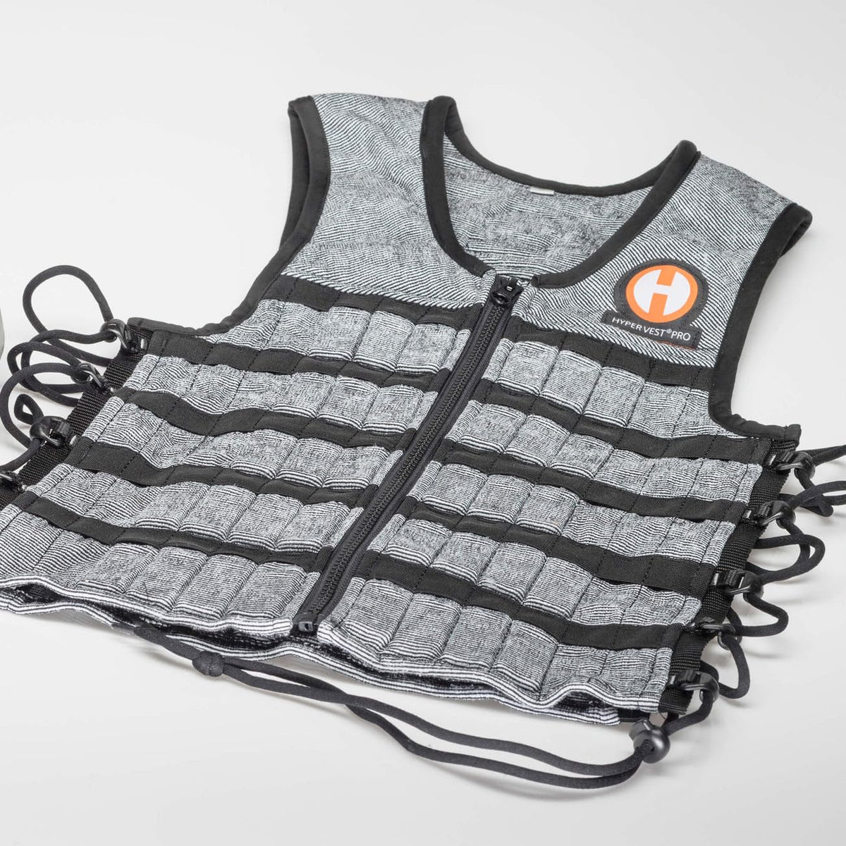 Hyperwear Hyper Vest PRO Adjustable Weighted Vest for Men and Women — Running, Walking, HIIT, Bone Density & Osteoporosis Exercise — No-Bounce Steel Micro-Weights, Slim Fit - Small Size, Gray, 10 lb