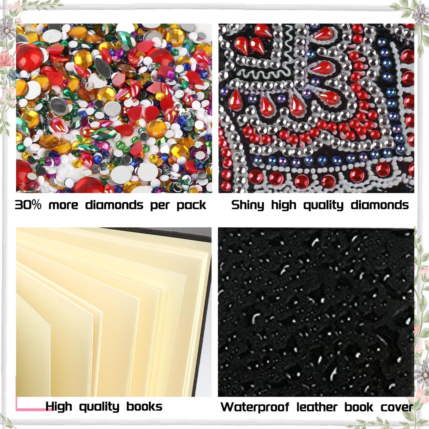 DCIDBEI Diamond Painting Owl A5 Notebook Kit for Adults - Modern Style, Multicolor, Non-Foldable