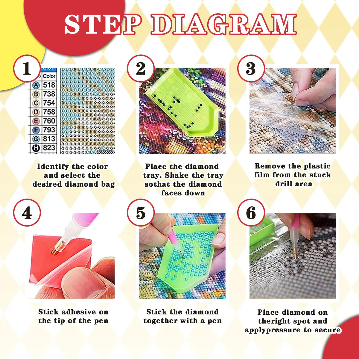 Leatrice 6 Pack Landscape Diamond Painting Kits for Adults 5D Diamond Art Kits Gem Art Full Drill Round Diamond Dots for Beginners Women DIY Home Wall Decor 11.8x15.7 Inches