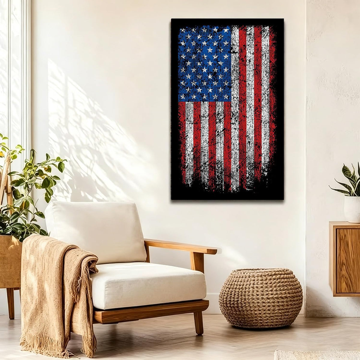 DIY 5D Diamond Art Painting by Number Kits for Adults American Flag 12X18 Painting Cross Stitch Full Drill Crystal Rhinestone Embroidery Pictures Arts Craft for Home Wall Decor