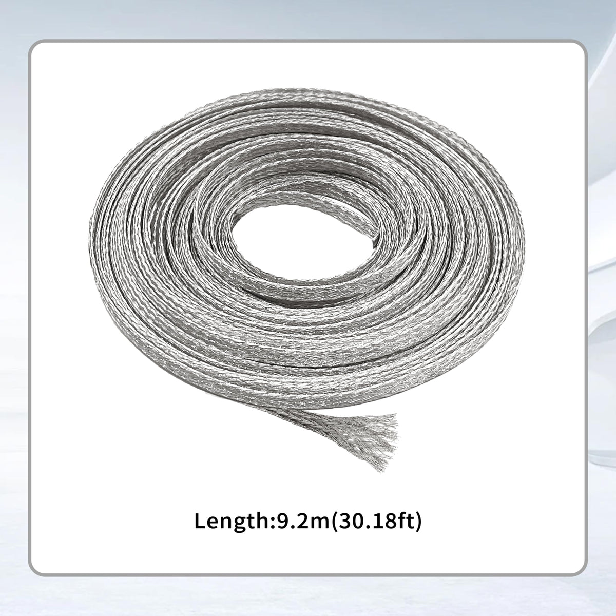 Tin-Plated Copper Reinforcing Strip for Stained Glass – 3.9mm (5/32”) Wide, 9.2m (30.18 ft) Long, Strong & Easy Soldering, Ideal for Large Stained Glass Projects