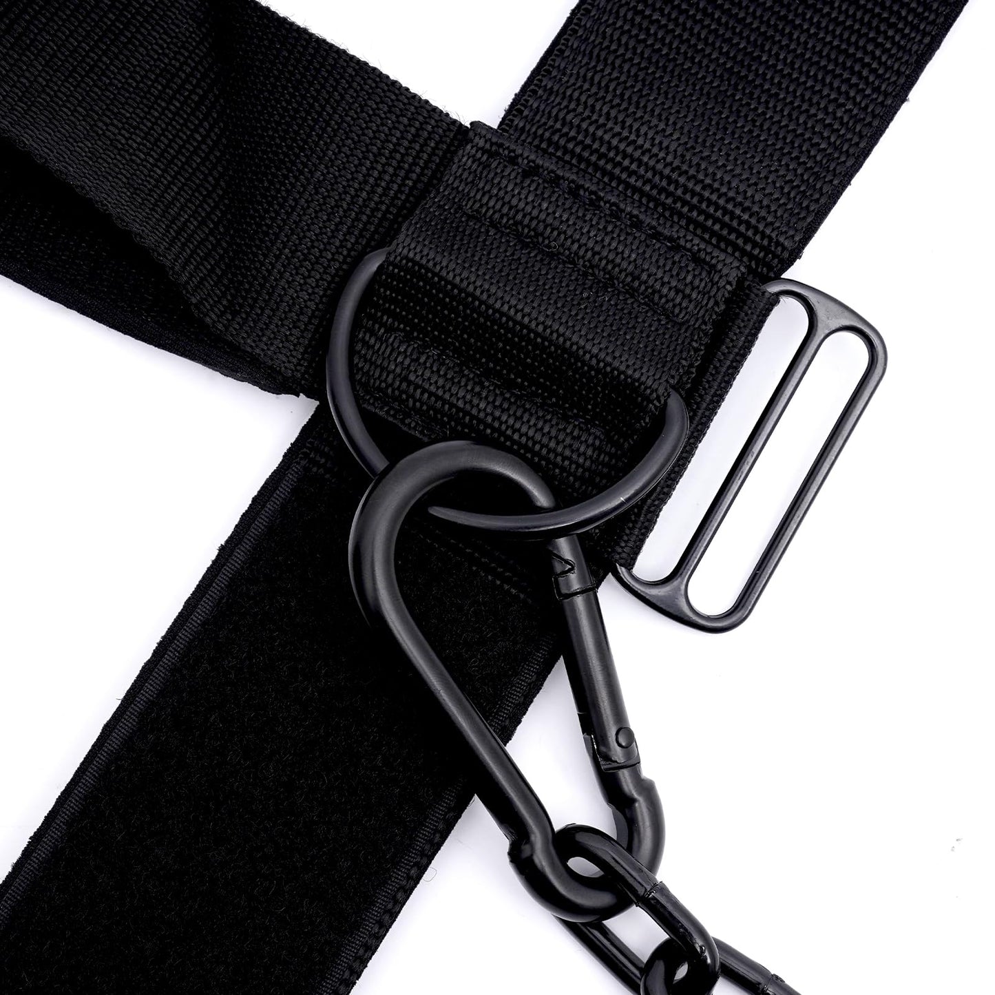 Neck Harness for Increases Neck Core Strength - Neck Exerciser with 30" Heavy Duty Steel Chain for Safely Lifting Weights Up to 282 lbs Green