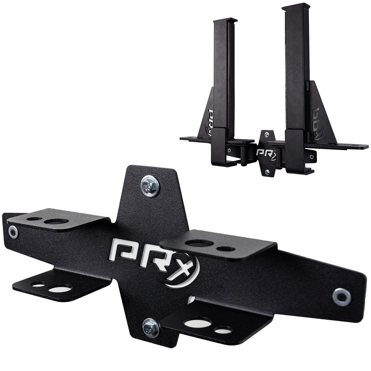 PRx Performance Squat Rack Spotter Arm Pairs, Fits Profile ONE 2x3 with 5/8" Hole & PRO 3x3 with 1" Holes in Upright Squat Racks, USA Made, (Spotter Arm Storage)