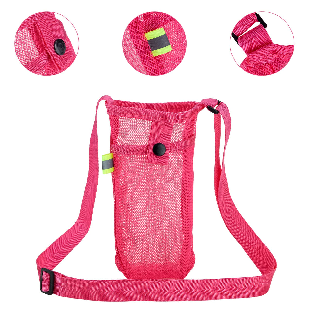 Tainehs Adjustable Shoulder Strap Beach Bottle Carrier for Sports, Gym, Hiking, Camping, Walking, Travel Essentials