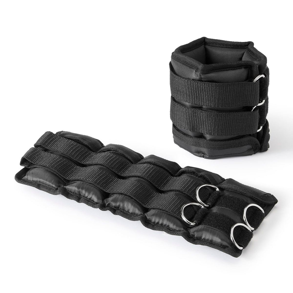 Amazon Basics Adjustable Ankle Weights for Resistance Training, 2.26 kg Set (1.13 kg Each), Black